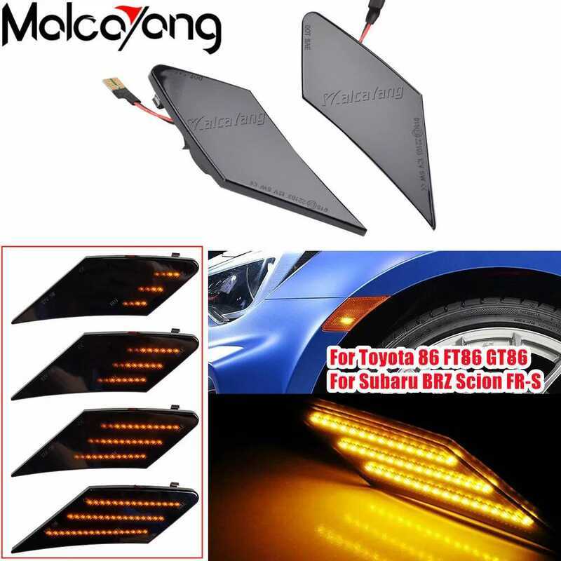 C 1Pair Led Dynamic Turn Signal Light Side Marker Fender Sequential Lamp For Toyota Gt86 Ft86 For S