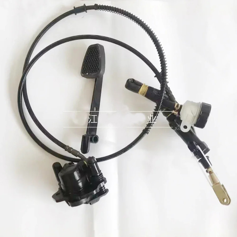 168cc Go karting Rear Brake Caliper Assembly Master Hydraulic Cylinder  Outer board Parts With Foot