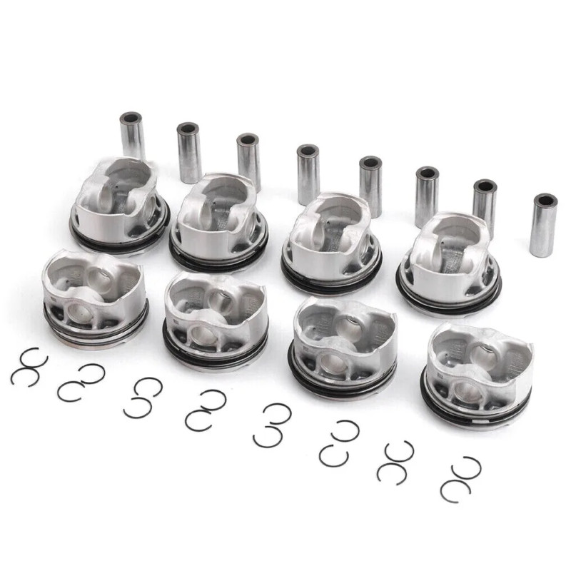 8X Pistons&Rings Kit Φ89mm Fit 4.4 L For BMW 550i 750i X5 F01 F02 F03 E70 E71 N63B44 4.4L V8 GAS DO