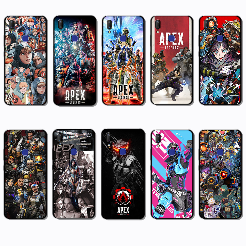 สําหรับ Vivo Y53 Y66 Y67 Y69 Y71 Y73 Y73S Y77 Y79 Y78 PLUS J11 Apex Legends ขอบสีดําเคสโทรศัพท์ TPU 