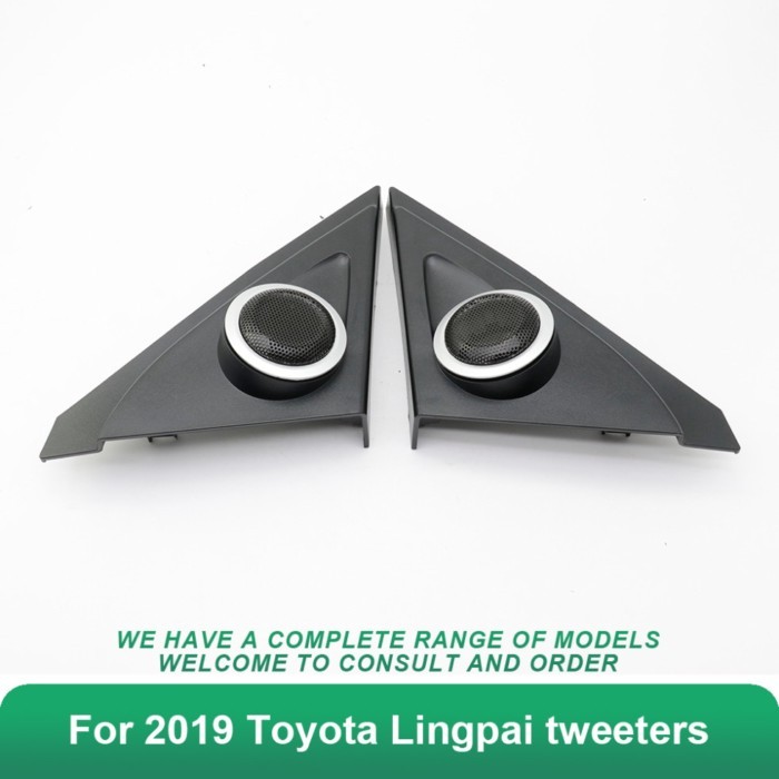 Brand New Triangle Head Tweeter Speakers Car Audio Trumpet Speakers Tweeter For 2019 Toyota Lingpai
