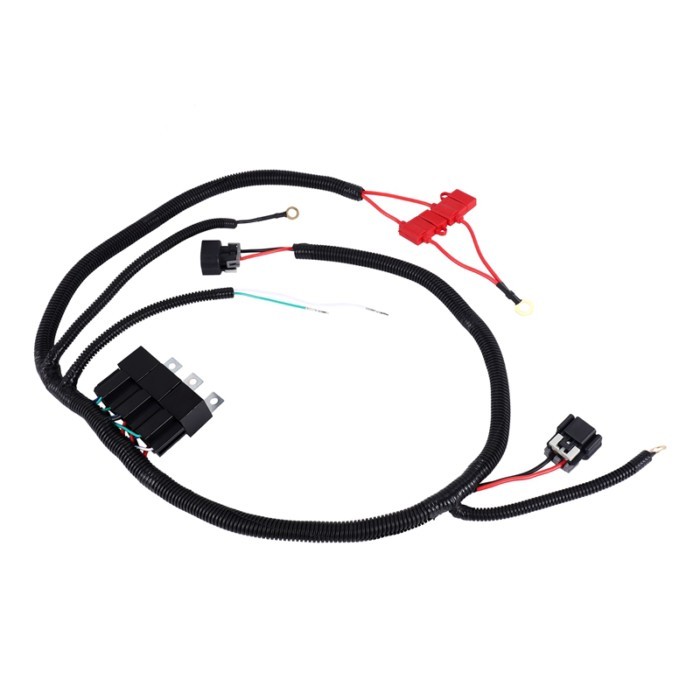 7L5533A226T Dual Electric Fan Upgrade ECU Control Wiring Harness For Chevy Avalanche 1500 2500 2002