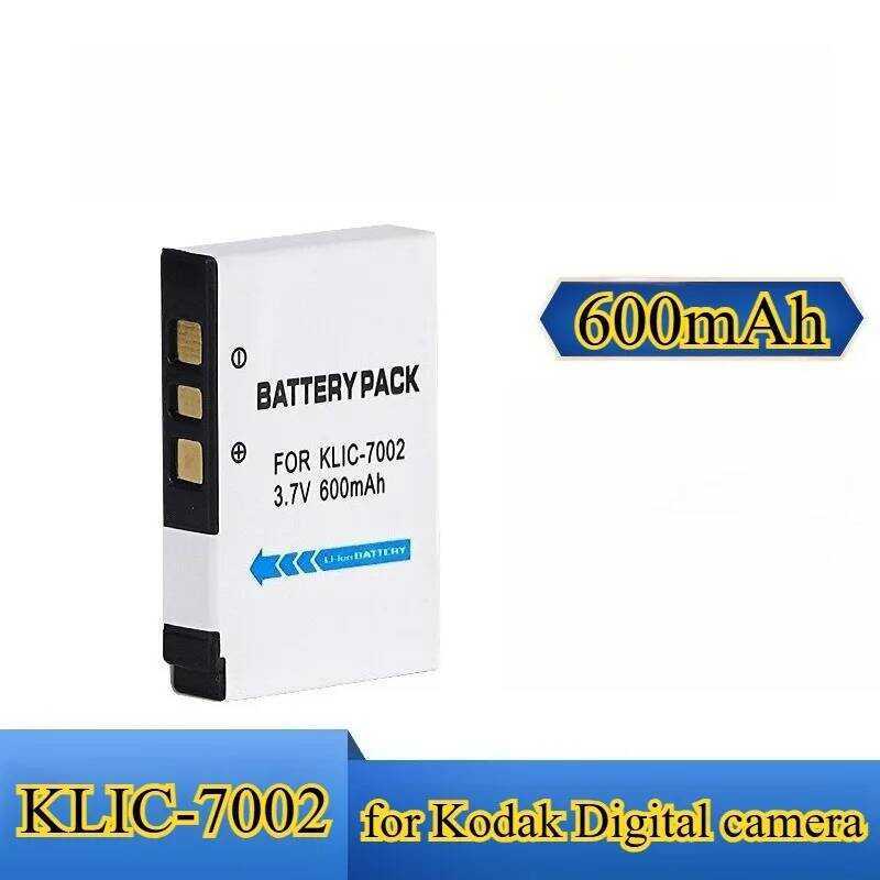 C 600Mah Klic-7002 Replacement Battery For Kodak V630 V603 V530 Easyshare Digital Camera For CCD Ca