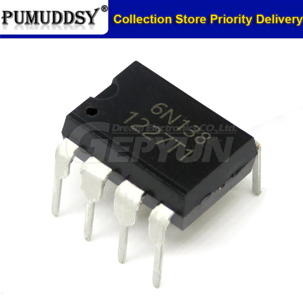 10PCS 6N137 6N136 6N138 DIP DIP8 ใหม่เดิม
