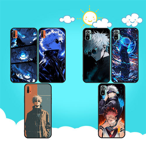 นุ่มสีดํา Samsung Galaxy S7 S7 Edge S8 S8 Plus S9 S9 Plus S10 S10E S25 S25 Ultra Gojo Satoru1 เคสโทร