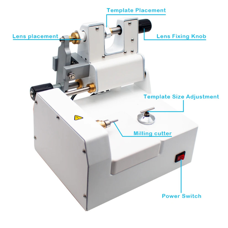 CP-4A Optical Lens Cutting Milling Machine Spectacle Lens Edging Machine Glasses Lens Electric Cutt