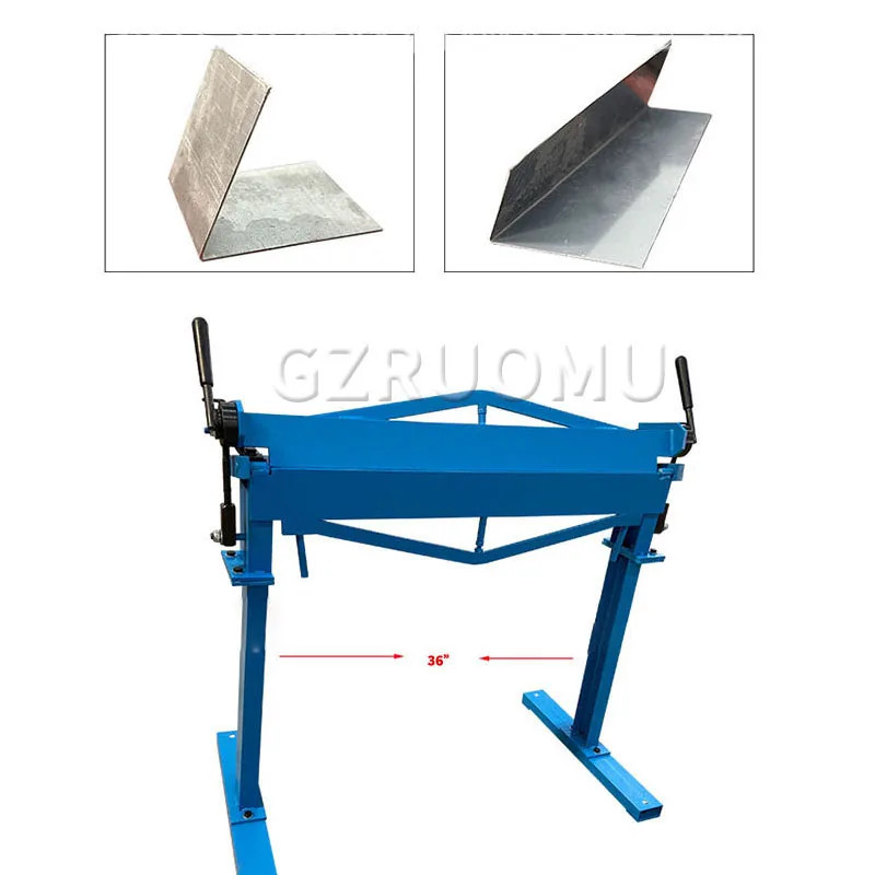 36 inches manual iron plate bending machine 0-120 ° bending machine Small iron plate iron aluminum