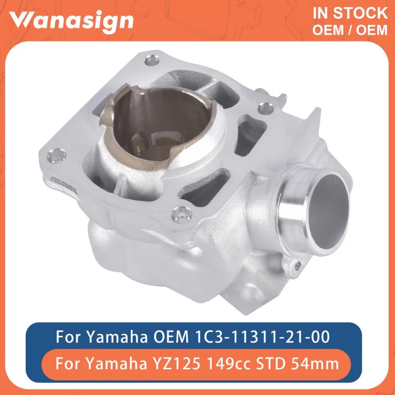 Motorcycle Engine Cylinder Block Assy 2-Stroke STD 54mm For Yamaha YZ125 YZ125X YZ125G 149cc 2005-2