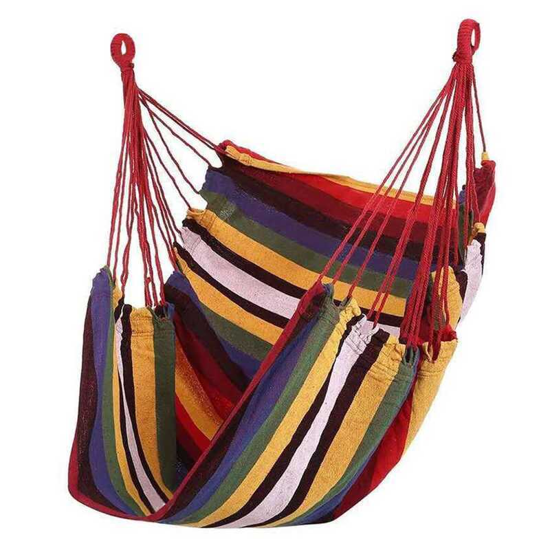 C Mock C Mock Swing Seat Mock C Portable Comfortable Colorful Stripe C Hanging Rope Swing For Indoo