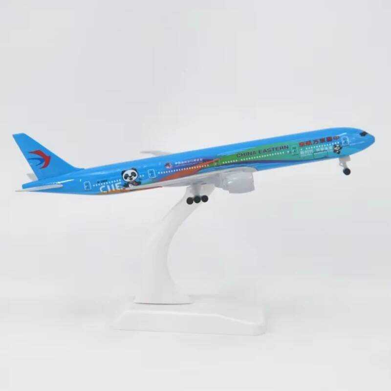 C 20Cm Airplanes Boeing B777 China Eastern Aires CIIE Theme Plane Model Aircraft Toy Collectible
