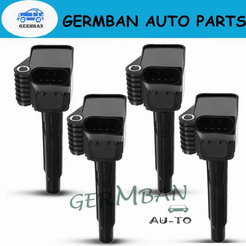 06K905110K 4x Ignition Coils 06J905110C, 06J905110D 0040102068 for Audi A4 Q5 Volkswagen Jetta Golf