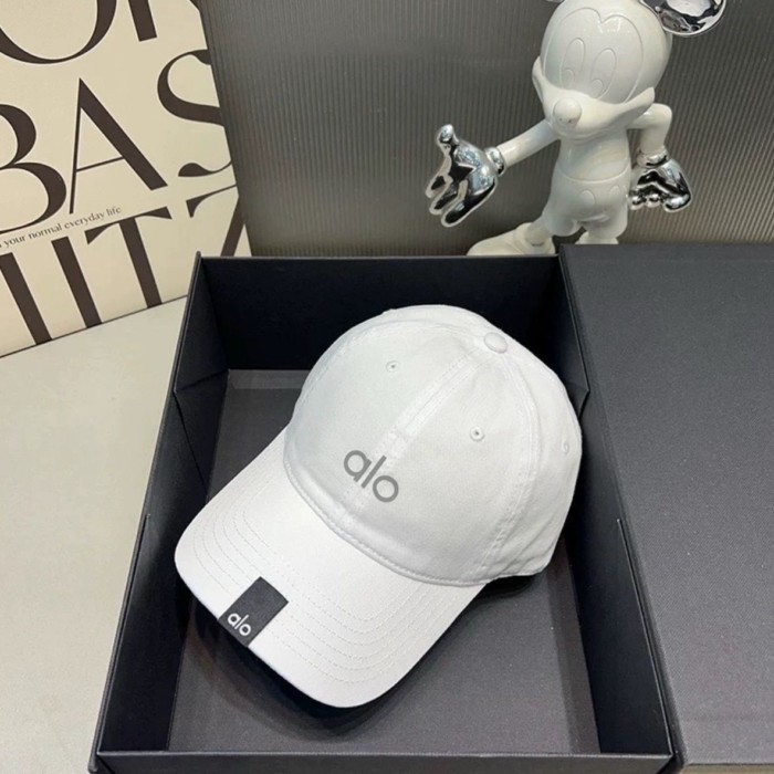 หมวกสไตล์ใหม่ Alo Letter Sun Protection Visor เบสบอลหมวกแฟชั่นสบายๆผู้ชายและผู้หญิงกีฬา Breathable ต