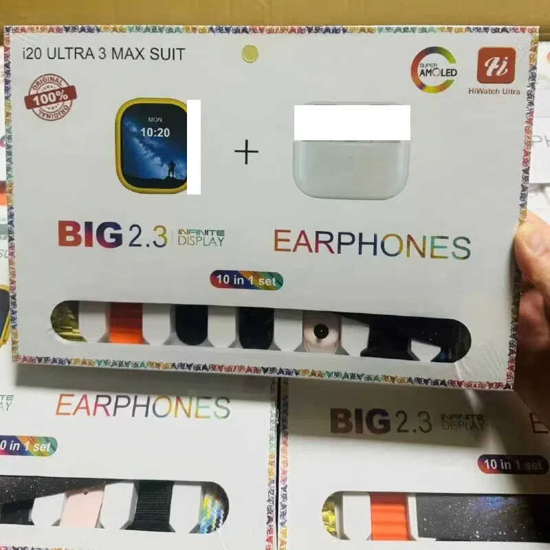 นาฬิกาอัจฉริยะ I20 Ultra Max สำหรับสุขภาพและออกกำลังกาย มีฟังก์ชันตรวจจับอัตราการเต้นหัวใจ นับก้าวเด