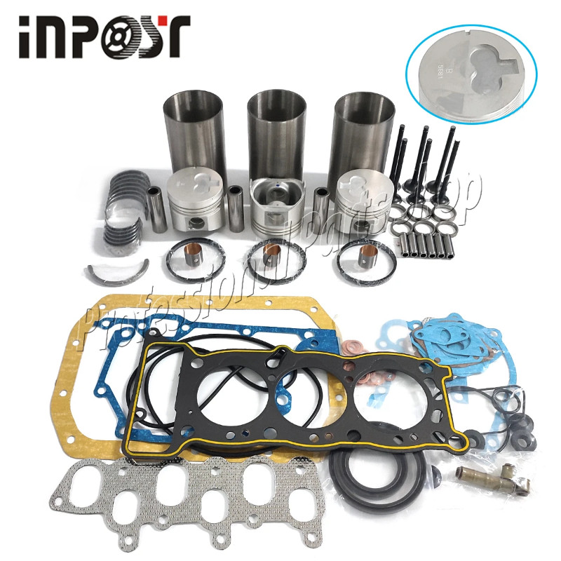 New 3KC1 Overhaul Rebuild Kit STD For ISUZU Engine Parts SUMITOMO S85UX S100F2 Excavator