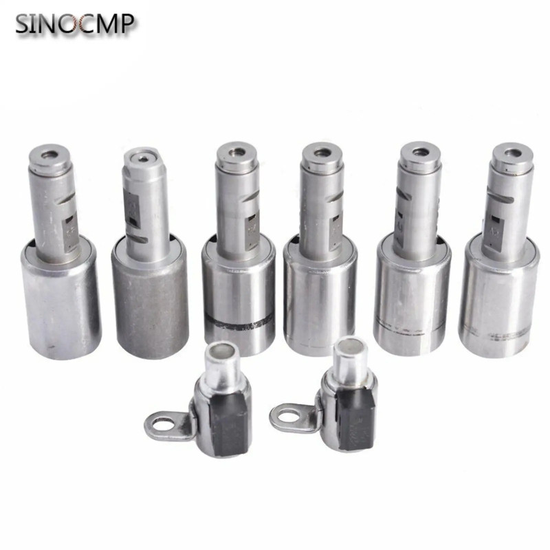8Pcs TF80SC TF81SC AF40-6 Transmission Solenoid Kit for 2006-2011 Volvo XC90 4.4L V8 ALFA ROMEO FIA