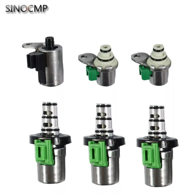 6pcs/set Transmission Solenoid Kit 48420K-R 4F27E FN4A-EL For 2002-2012 Mazda 3 5 6 CX-7 FNR5 4F27-