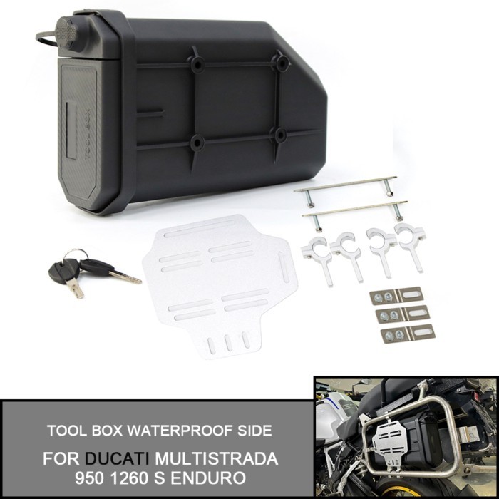 For Ducati MULTISTRADA 950 1260 S ENDURO Toolbox Waterproof Side Toolbox Side Decorative Box Motorc