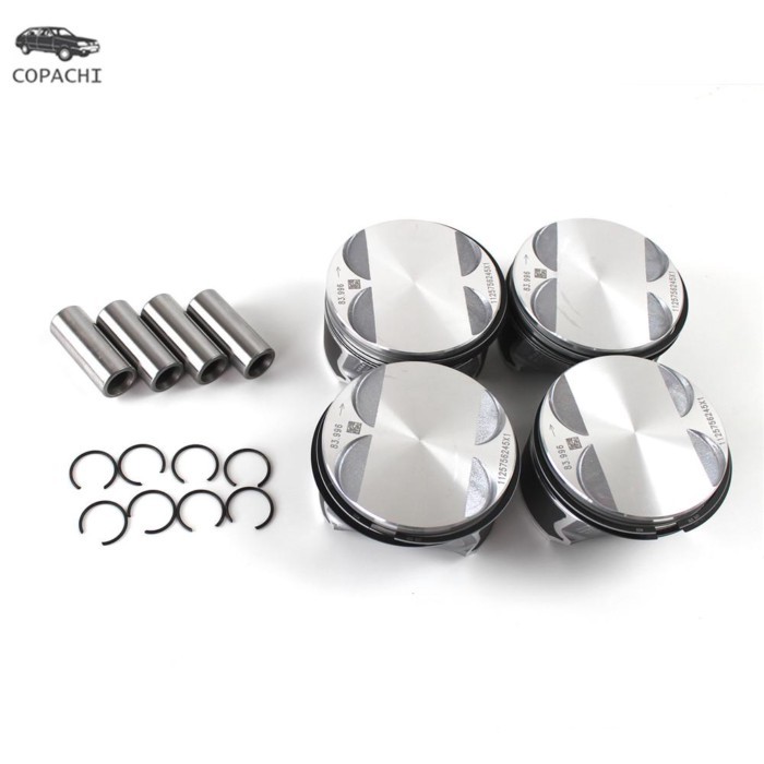 4pcs N46B20B Engine Pistons Rings 11257562451 For BMW E60 E87 E90 118i 120i 318i 320i 520i 2.0L L4