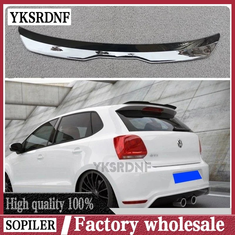 Rear Roof Spoiler For VW POLO MK5 GTI / R-LINE Lip Wing Spoiler For Polo MK5 6R 6C ABS Plastic Rear