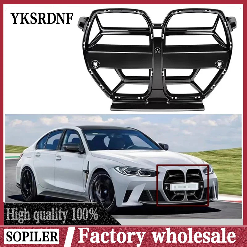 Front Bumper Grille For BMW G80 M3 G82 G83 M4 2021 2022 2023 CSL Style Front Hood Kidney Grill Carb