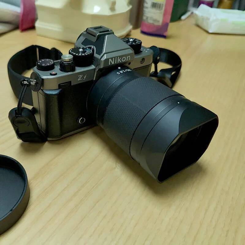 Bayonet Metal Square Lens Hood สําหรับ Nikon NIKKOR Z35mm F1.8S Nikon 35/1.8S มาพร้อมหมวกโลหะฟรี