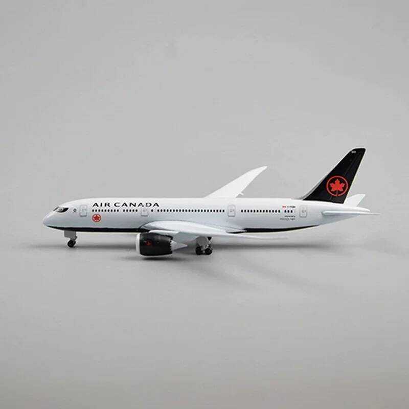 C 20Cm Model Plane Canada B787 Aires 787 Diecast Airplane Toy For Boys Alloy Metal Model Aircraft W