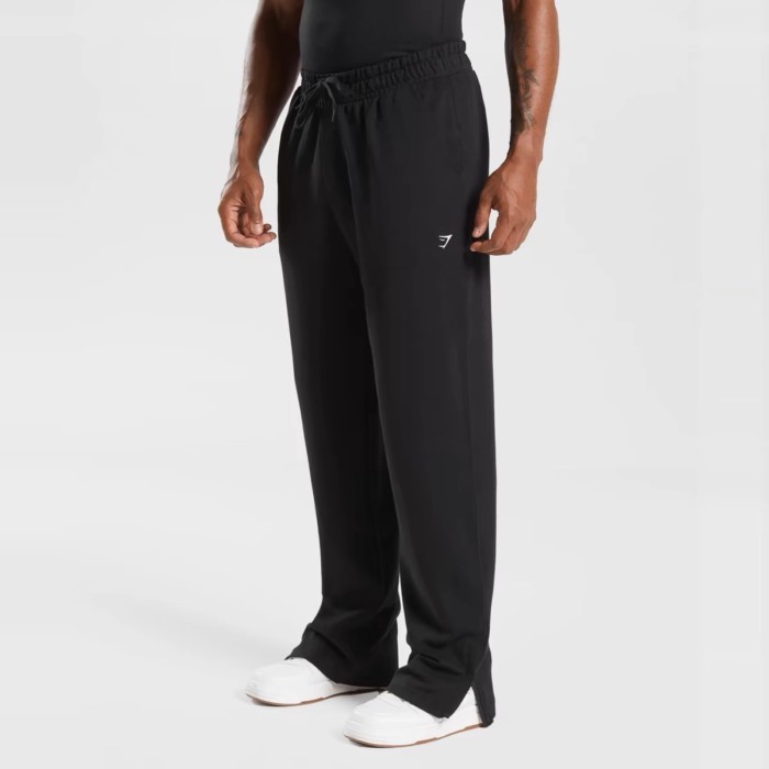 GYMSHARK วันพักฟื้น กางเกงลำลองผู้ชาย แบบหลวมๆ ปักลาย มีซิปหน้า B13