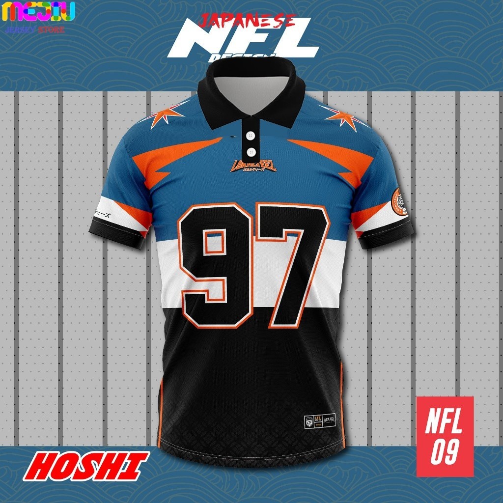 [NFL OVERSIZED BERSULAM] LOKALTEEZ NFL09 NFL Edition HOSHI JERSEY POLO
