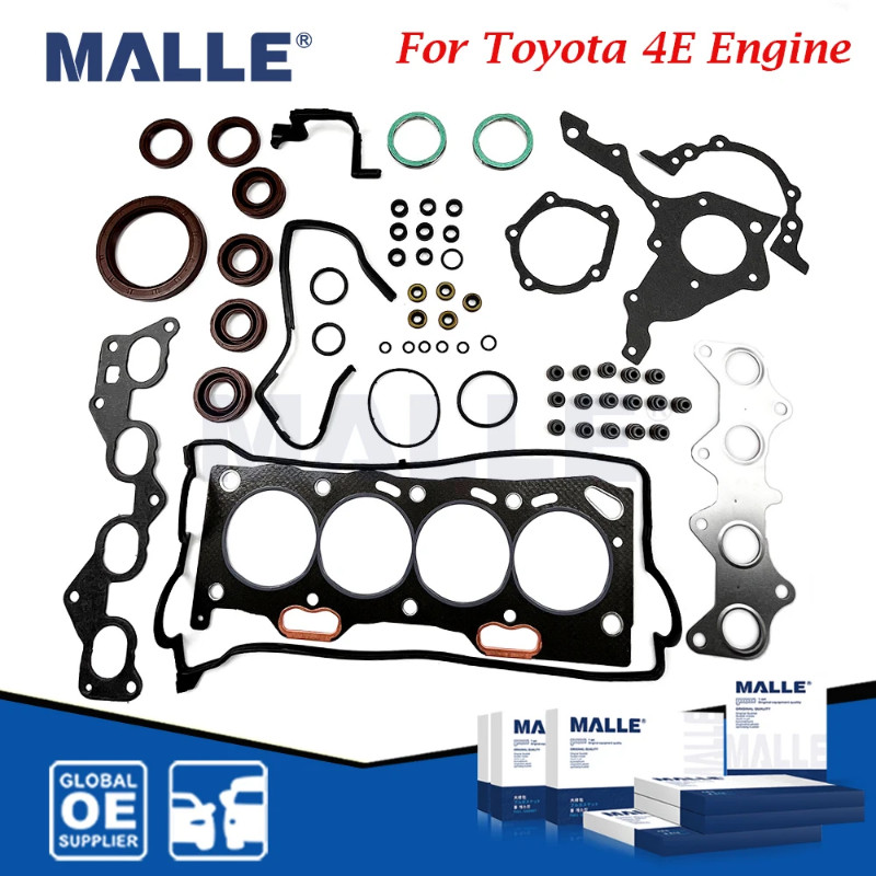 4E Engine Overhaul Gasket Repair Set For Toyota Corolla Secca Hatchback 1.3L 4EFE 8EFE Car Accessor