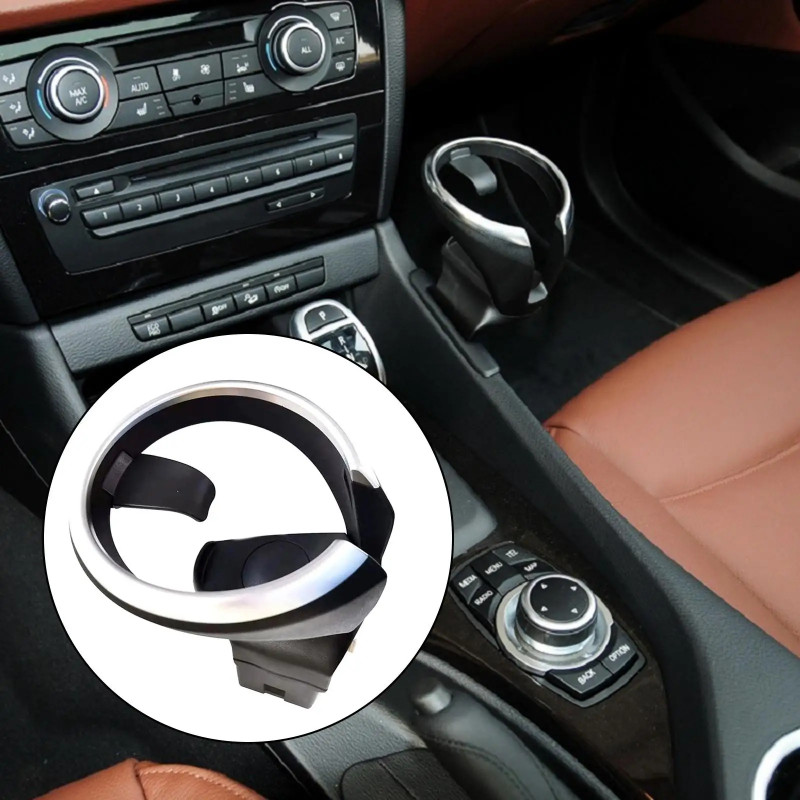 Removable Front Cup Drink Holder Assembly Kit for X1 E82 E88 E81 E82 E82e E87 E87N Car Accessories