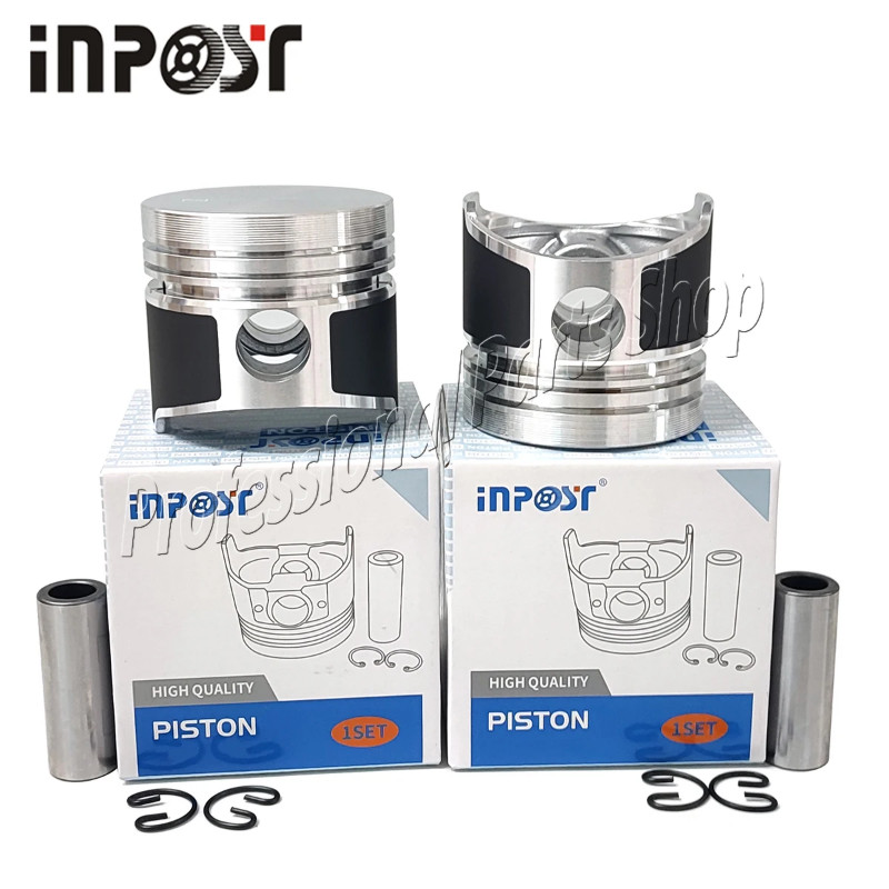2 set  ZB600 Z600 Piston Kit STD with Pin & Clip For Kubota Z600