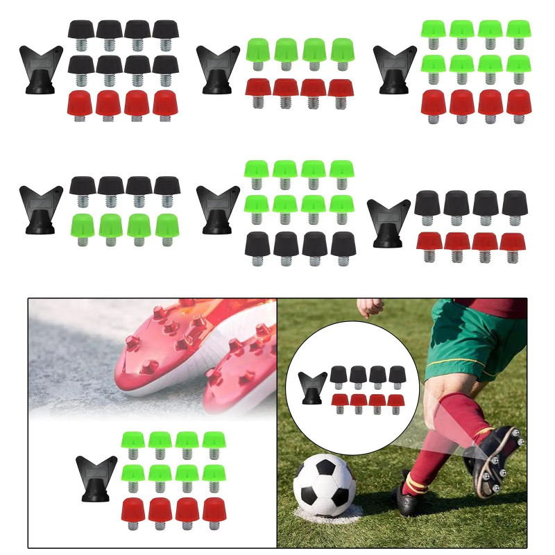 12x Football Shoe Spikes Soccer Shoe Spikes Anti Slip Portable 8mm 11mm Rugby Shoes Studs Track Sho