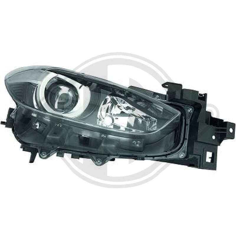 ไฟหน้าหลักขวา-ซ้าย H11 H15 พร้อมมอเตอร์ปรับ LWR สําหรับ Mazda 3 BM BN BSP4510K0D BSP4510L0D สําหรับ 