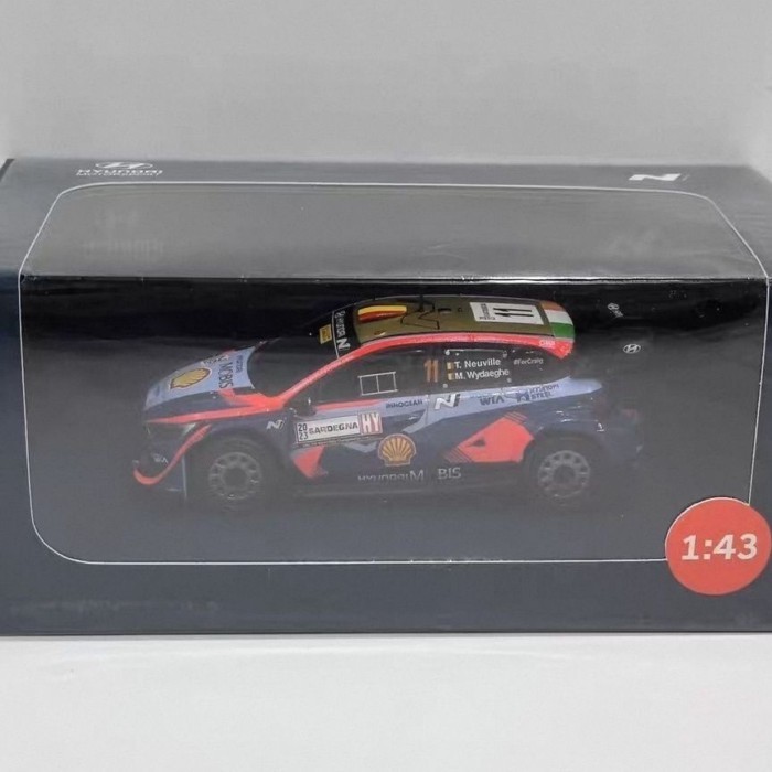 IXO 1/43 HYUNDAI i20 N Coupe #11 2023โมเดลแข่งฮุนไดอัลลอย