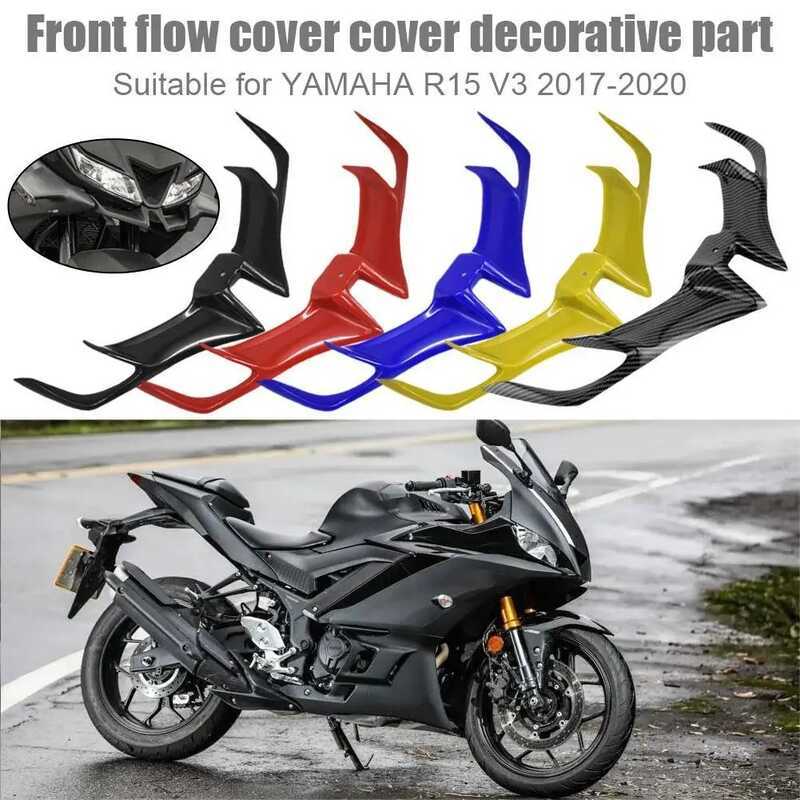 เหมาะสําหรับ Yamaha R15 v3 ชิ้นส่วนดัดแปลงรถจักรยานยนต์ Beak Fixed WIND Wing Wind Inlet Wing Shark F
