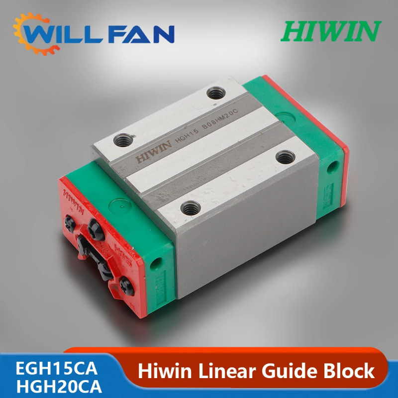 Will Fan Taiwan Hiwin Linear Guideway HGH15CA Slider Block EGH20CA Carriage For CO2 Laser Cutting E