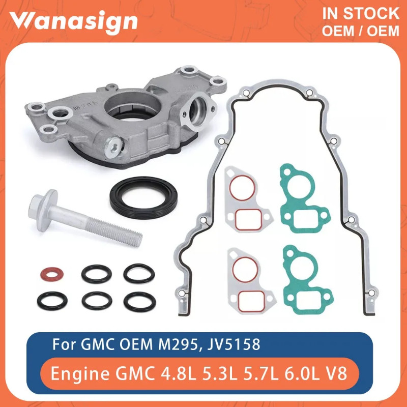 Engine Oil Pump Gasket Set Fit 4.8 5.3 5.7 6.0 L For Chevrolet GMC Buick Cadillac LS1 LS2 LS 4.8L 5