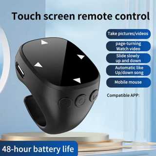 แหวนเลื่อนไร้สายรีโมทบลูทูธสําหรับวิดีโอเซลฟี่มือถือหน้าอัตโ…