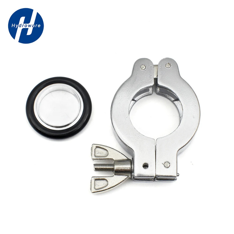 KF16 KF25 KF40 KF50 Aluminium Alloy KF Vacuum Clamp Double Pin Three Jig with bracket FPM o Ring Fi