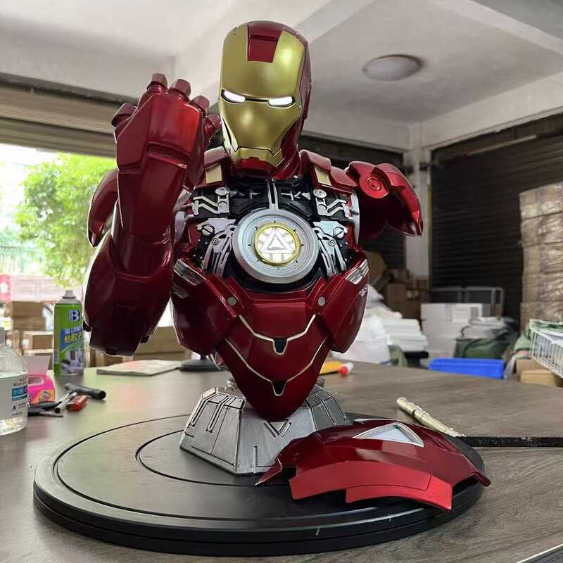 สินค้าใหม่ รูปปั้น Iron Man 1: 2 Iron Man MK6 Bust Figure Model