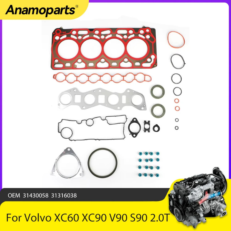 Engine Parts Cylinder Full Head Gasket Set Fit 2.0 T For Volvo XC60 XC90 V90 S90 B4204T9 2.0T Low P