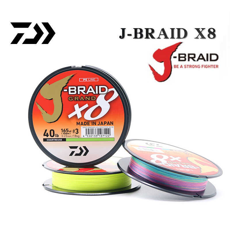 DAIWA J-BRAID X8 Lure Fishing Line - Super Smooth & Strong