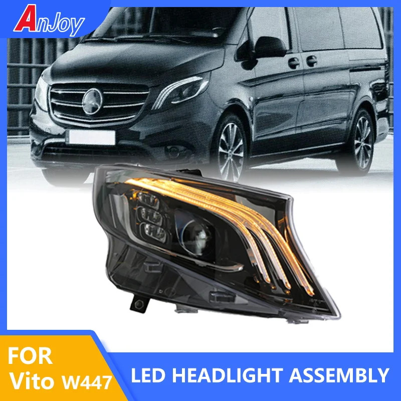 Car Lamp For Vito W447 Metris V Class 2015-2020 LED Auto Headlights Assembly Upgrade Maybach Design
