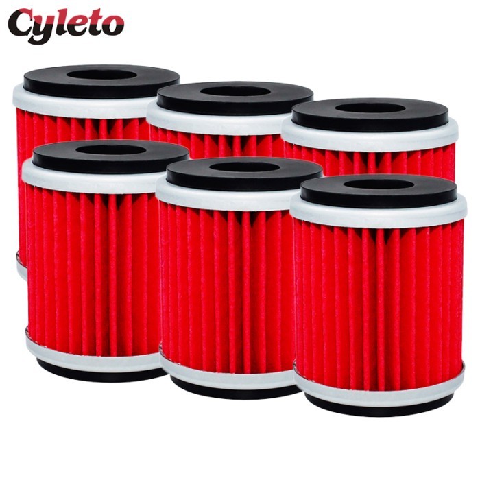 Cyleto Motorcycle Oil Filter For Yamaha Raptor YFM 250 WR125R WR125X WR250F WR250R WR250X WR450F YZ