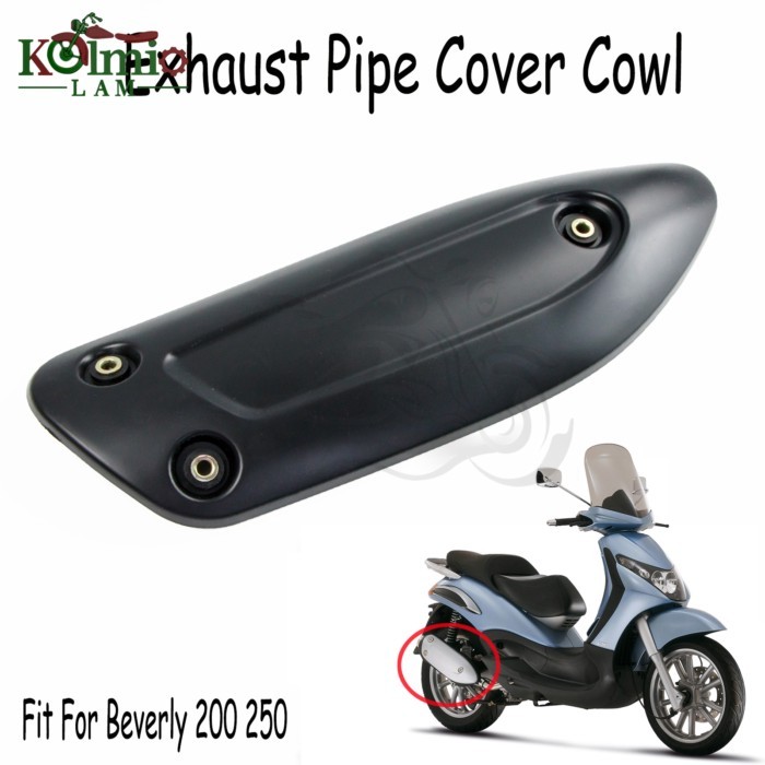 Fit For Piaggio Beverly 200 250 Motorcycle Exhaust Pipe Cover Cowl Protector Beverly200 Beverly250