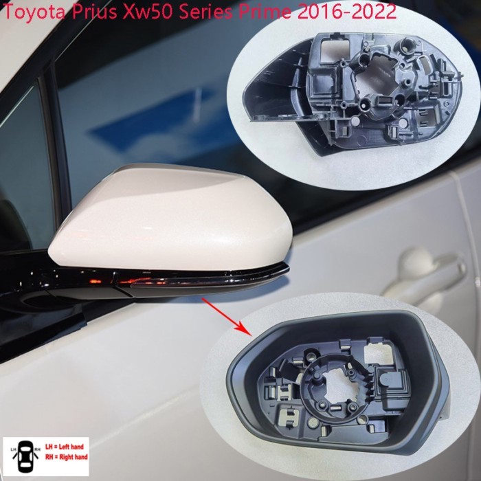 Car Accessories For Toyota Prius Xw50 Series Prime 2016 ~ 2022 Rearview Mirror Frame Rearview Mirro