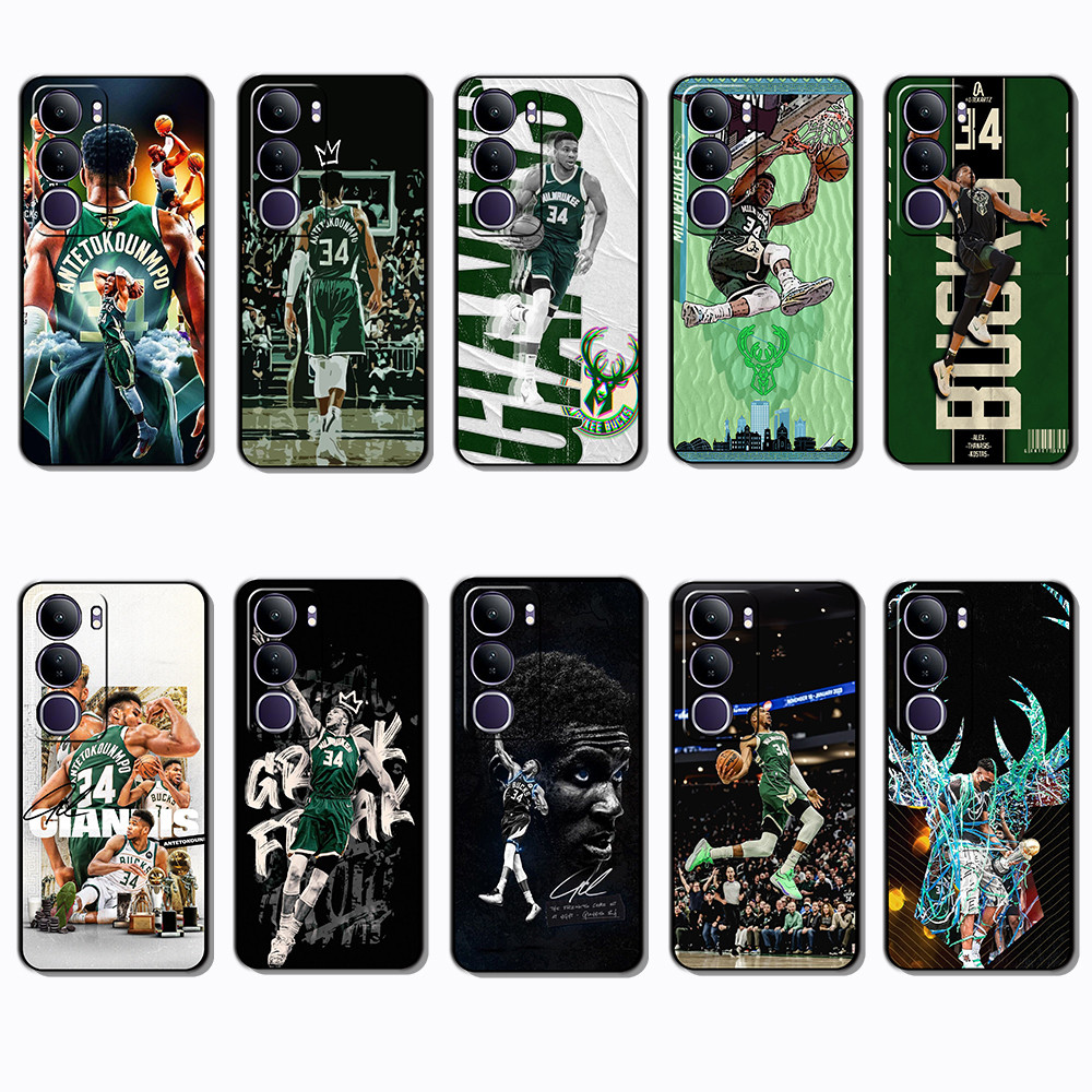 สําหรับ VIVO Y21d Y04 Giannis Antetokounmpo เคสโทรศัพท์มือถือป้องกันการตก