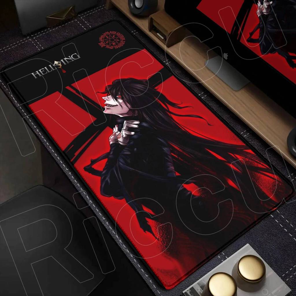 12 รูปแบบ HD พิมพ์คอมพิวเตอร์ PC อุปกรณ์เสริม Gamer แผ่นรองเม้าส์ Hellsing Alucard แผ่นรองเมาส์สําหร