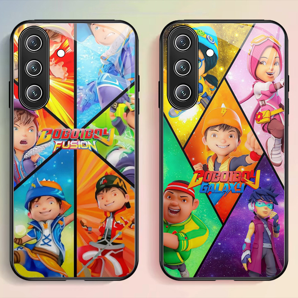 G-59 BoBoiBoy HD แก้วสําหรับ Samsung A56 M17 A17 A16 A24 A14 A05S A04S A15 5G กรณี
