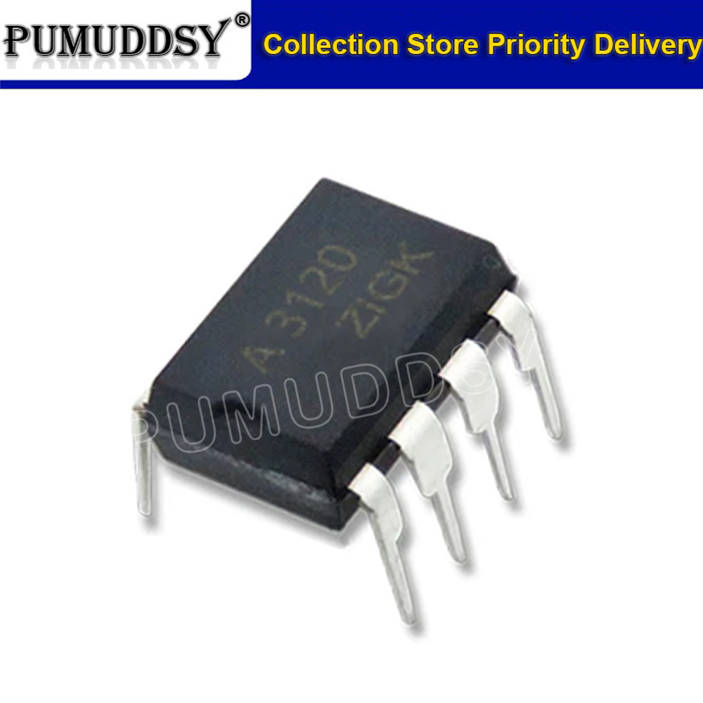 10PCS HCPL3120 HCPL-3120 DIP8 DIP A3120 ใหม่เดิม